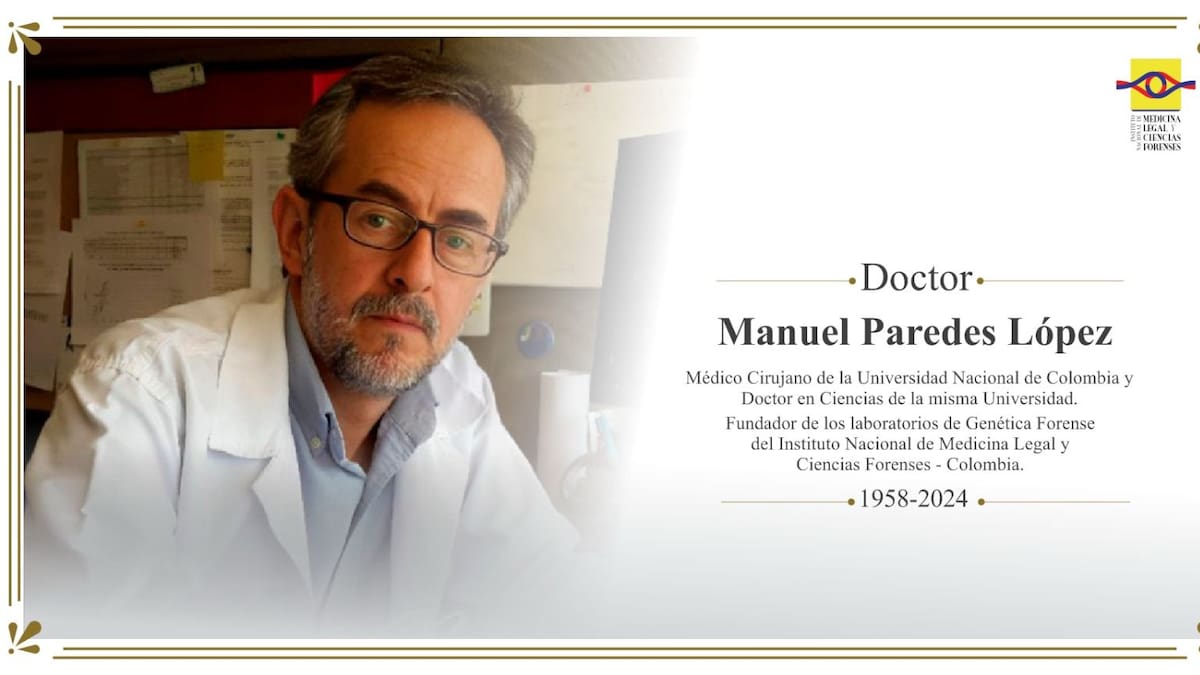 Murió Manuel Paredes López, pionero de la medicina genética forense en Colombia