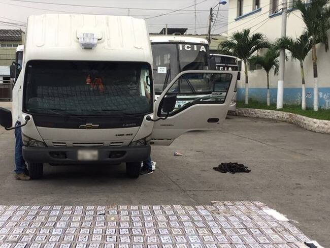 Cocaína incautada. Foto: Cortesía Policía Nacional