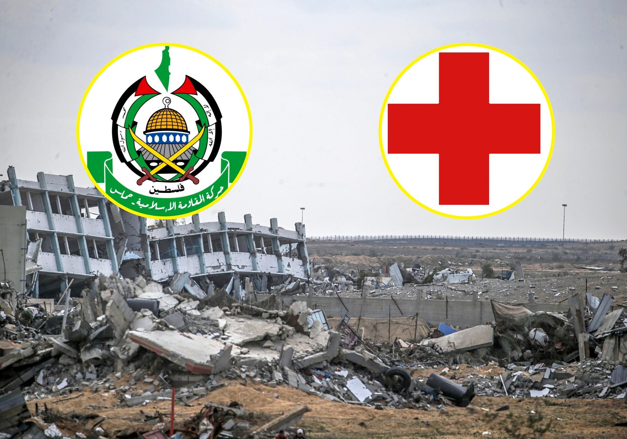 Hamás calificó la suspensión de actividad de Cruz Roja en ciudad de Gaza de irresponsable . Foto: EFE.