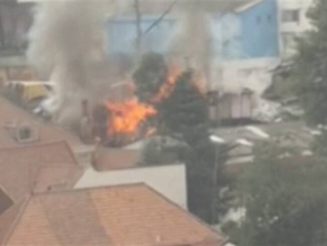 Incendio en La Merced. Foto: Cortesía