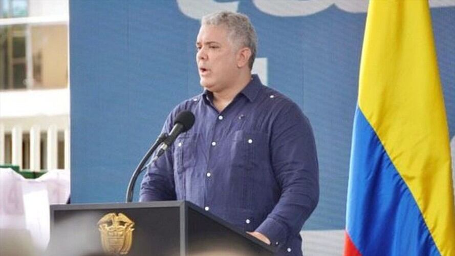 Iván Duque, presidente de Colombia. Foto: Colprensa / Iván Duque se refiere a la captura de alias 'Aurelio'