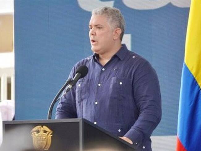 Iván Duque, presidente de Colombia. Foto: Colprensa / Iván Duque se refiere a la captura de alias 'Aurelio'