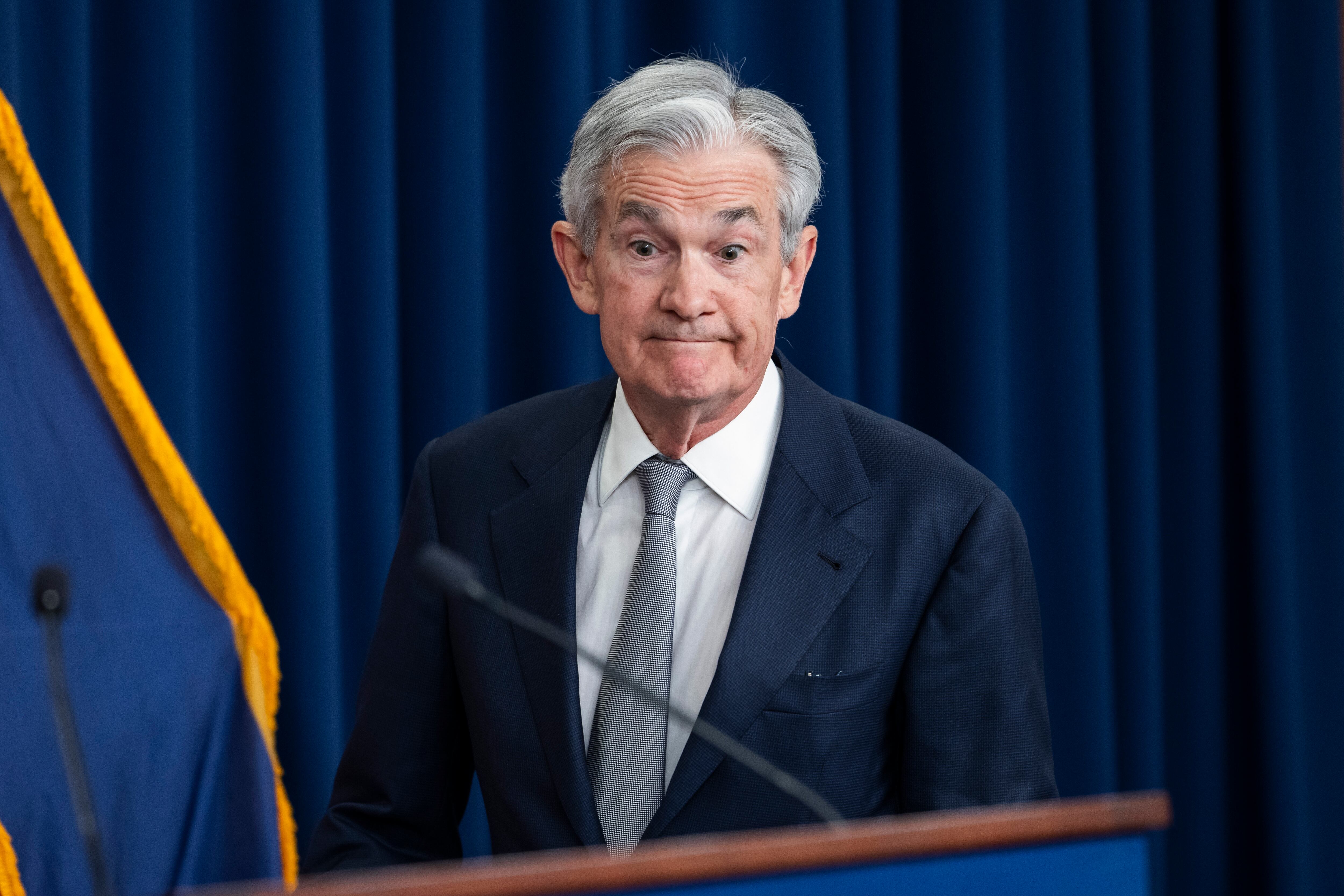 Jerome Powell, presidente de la Reserva Federal de EE. UU. EFE/EPA/JIM LO SCALZO