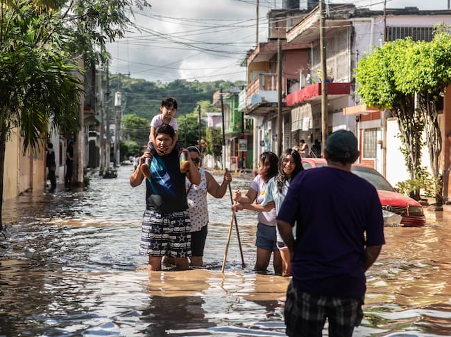 Inundaciones México. Foto: Hector Quintanar/Getty Images.