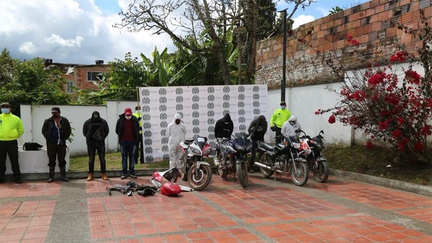 Los operativos para desarticular la organización se desarrollaron de manera simultáneos en Bogotá y tres municipios de Boyacá.. Foto: Fiscalía General de la Nación