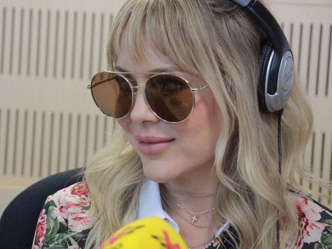 Natalia París en La W. Foto: La W con Vicky Dávila