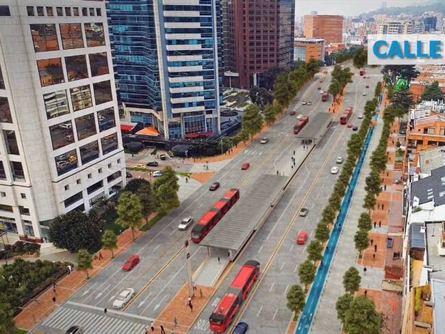 El proyecto de Transmilenio por la carrera Séptima se ejecutará entre las calles 32 y 200. Foto: Enrique Peñalosa