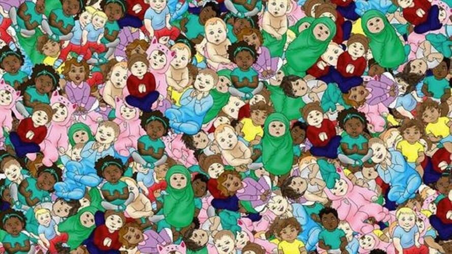 Reto viral bebé dormido. Foto: Facebook