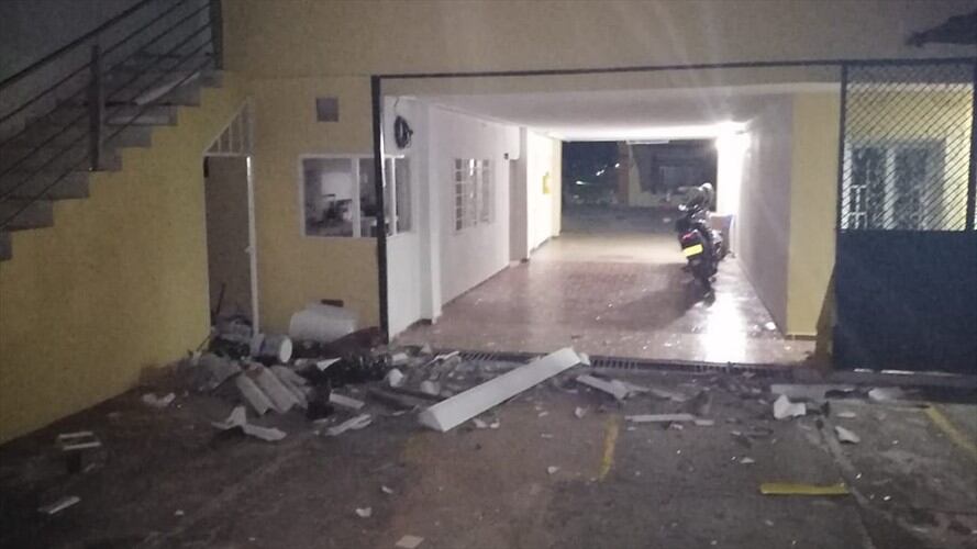 Fiscalía General avanza en las investigaciones por ataque con explosivos a sede en Ocaña . Foto: Fiscalía