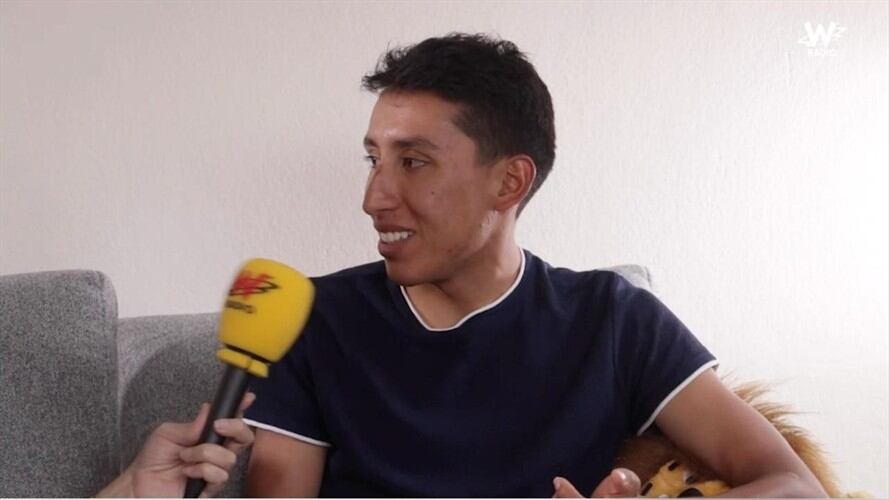 Yo era muy malo para el fútbol (...) me gustan mucho James, Falcao, Cuadrado (tengo una camiseta firmada por él): Egan Bernal . Foto: W Radio