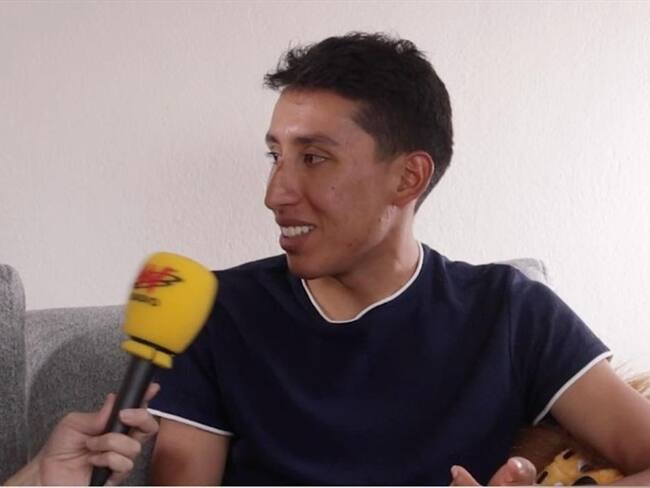 Yo era muy malo para el fútbol (...) me gustan mucho James, Falcao, Cuadrado (tengo una camiseta firmada por él): Egan Bernal . Foto: W Radio