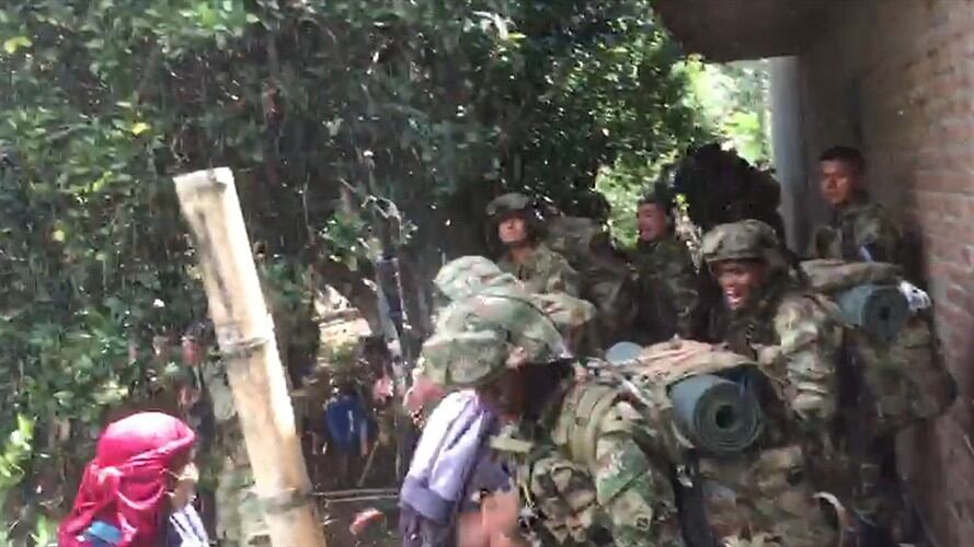 Los manifestantes afirmaron que, no permitirán las labores de erradicación. Foto: Cortesía