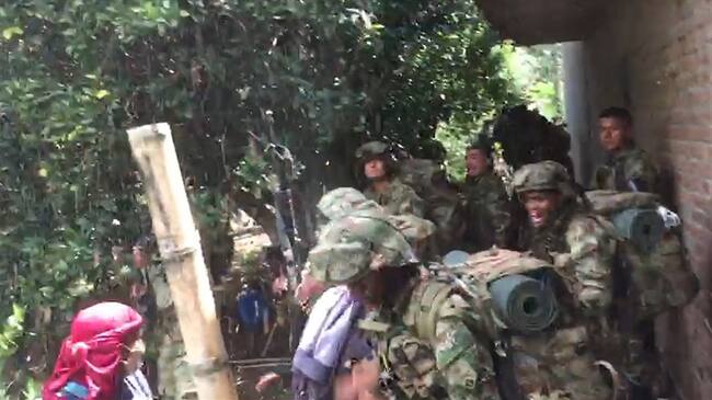 Los manifestantes afirmaron que, no permitirán las labores de erradicación. Foto: Cortesía