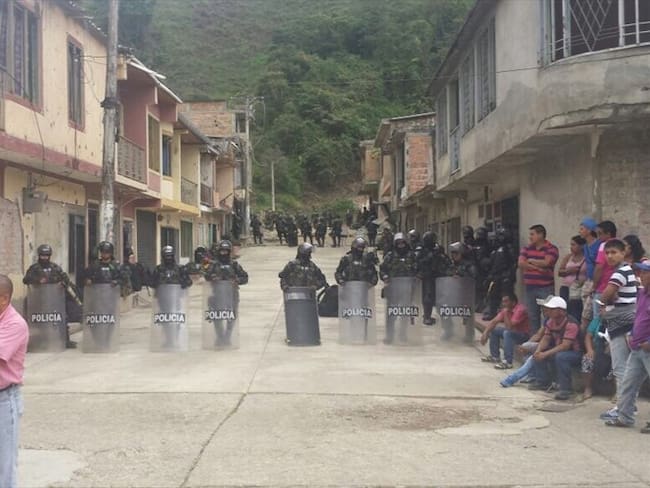 Comunidad de El Mango espera que Policía cumpla orden de la Corte/ . Foto: Colprensa.