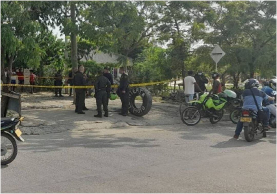 El hecho se registró en un lavadero de carros de esa zona del sur cartagenero. Crédito: Cortesía.