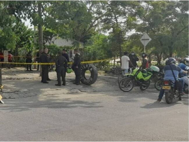 El hecho se registró en un lavadero de carros de esa zona del sur cartagenero. Crédito: Cortesía.