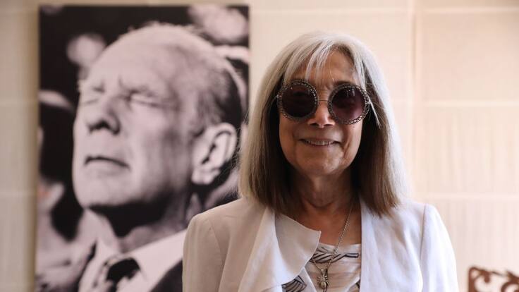 María Kodama habló de las grabaciones inéditas de Borges cantando tangos