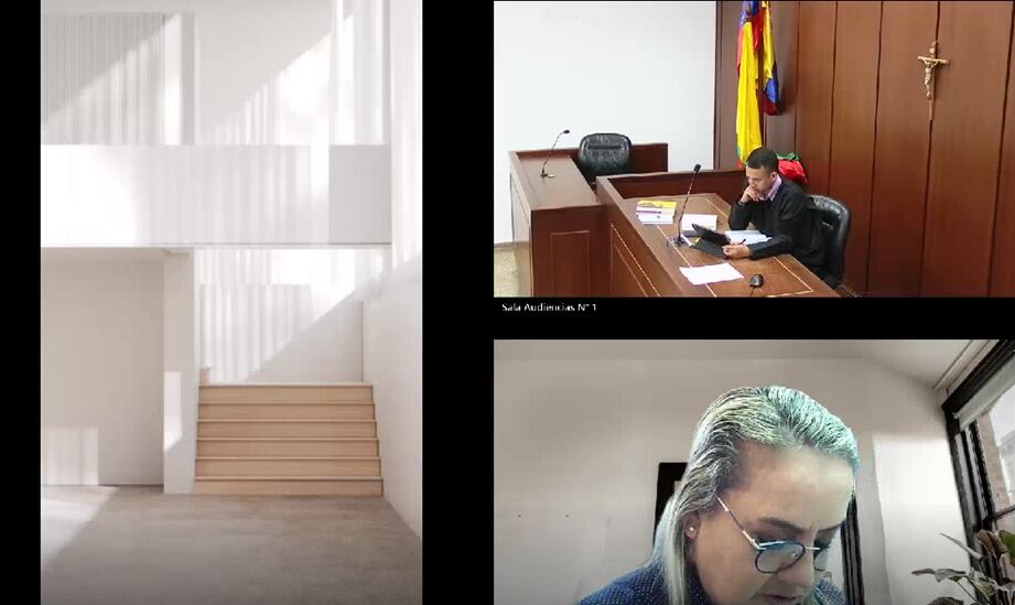 Pantallazo audiencias preliminares/ caso de feminicidio en Manizales