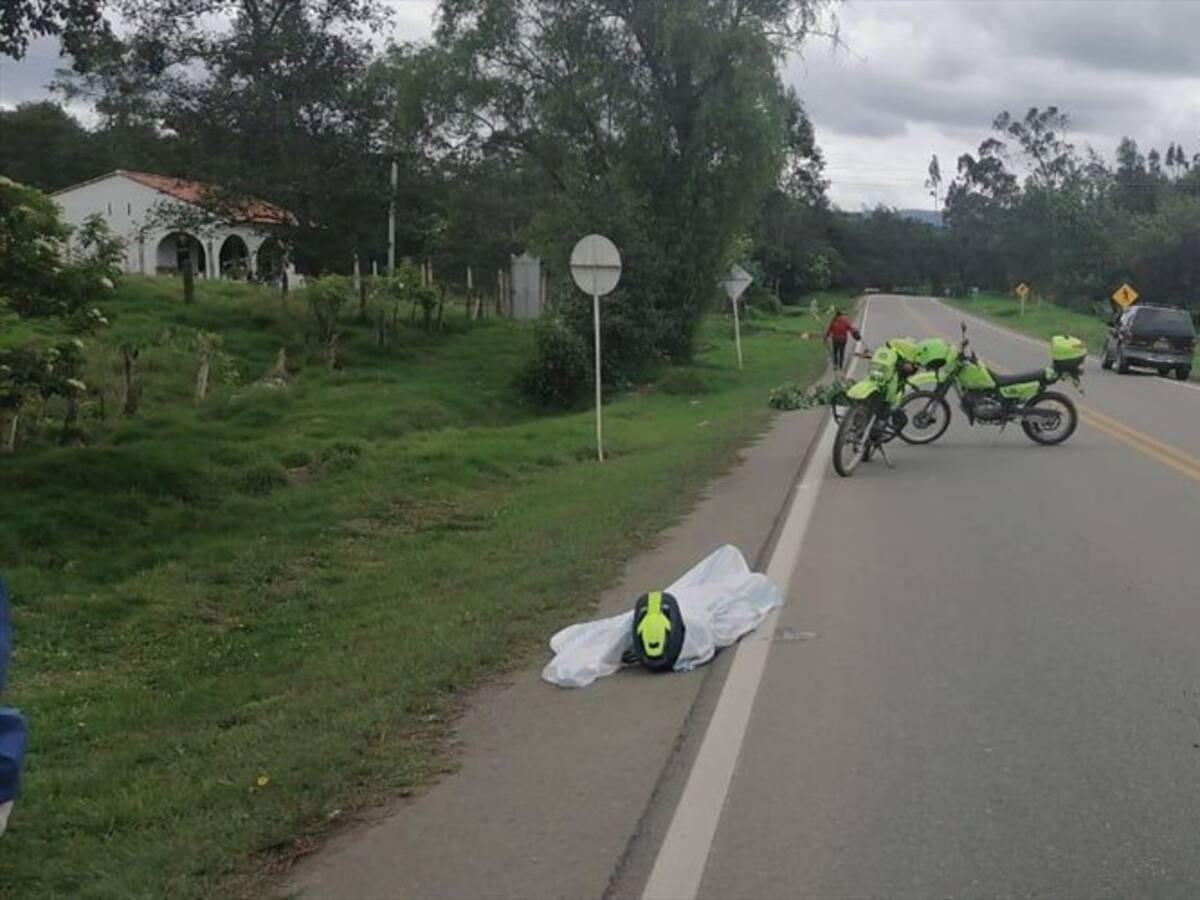 Mientras montaba en bicicleta, un hombre muere en Boyacá