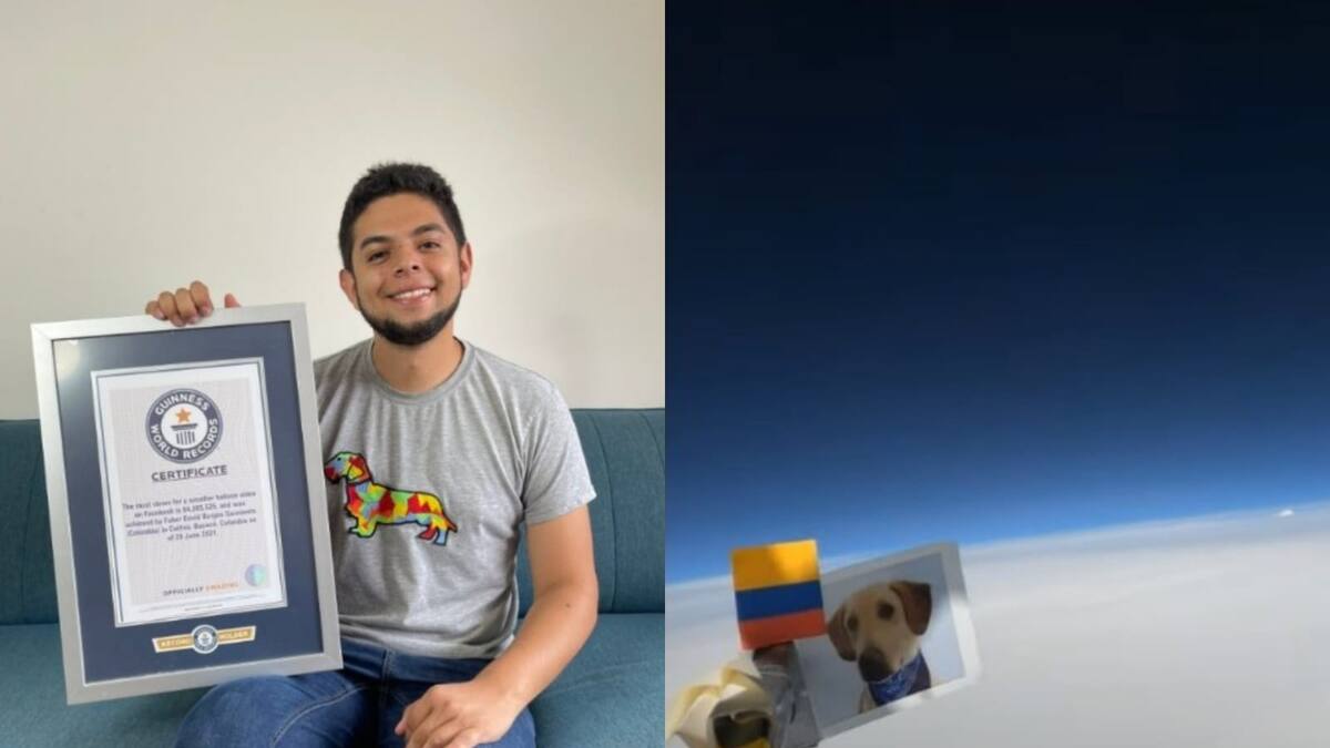 Quería enviar un mensaje del cuidado ambiental: youtuber colombiano mandó por segunda vez un globo a la estratósfera