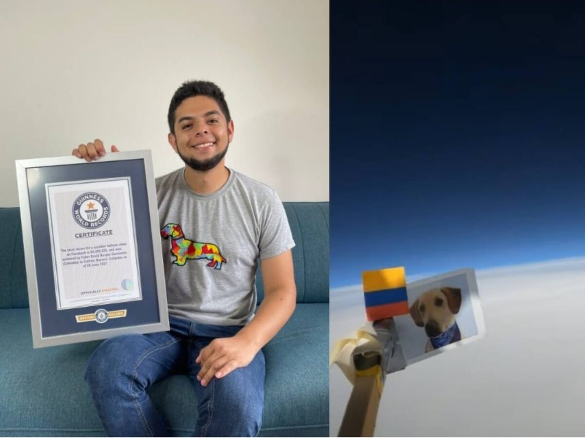 Quería enviar un mensaje del cuidado ambiental: youtuber colombiano mandó por segunda vez un globo a la estratósfera