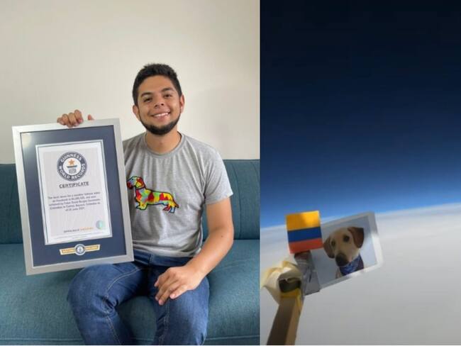 Quería enviar un mensaje del cuidado ambiental: youtuber colombiano mandó por segunda vez un globo a la estratósfera