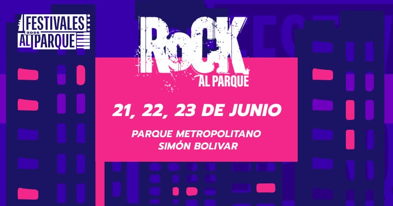 Ficha del festival de rock. Foto: Rock al Parque.