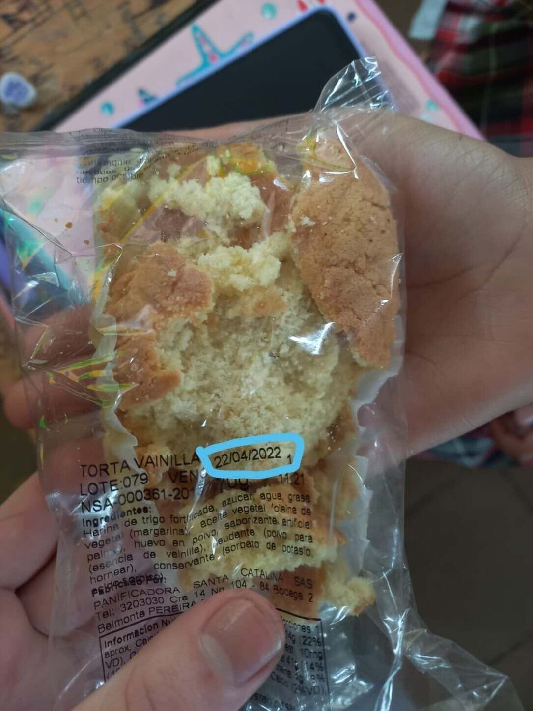 Refrigerios vencidos en el PAE / Foto: Suministrada