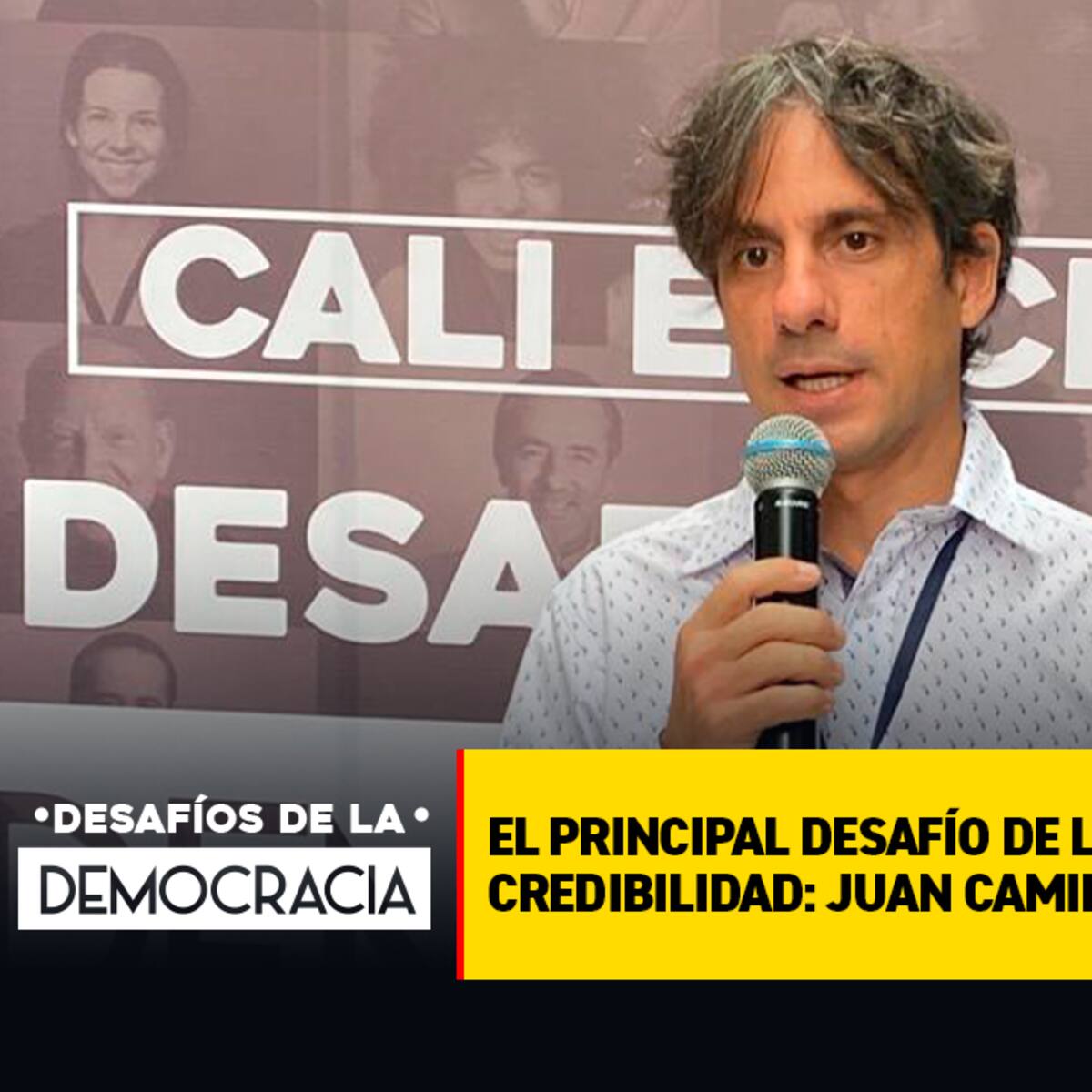 El principal desafío de la democracia es la falta de credibilidad: Juan Camilo Cock