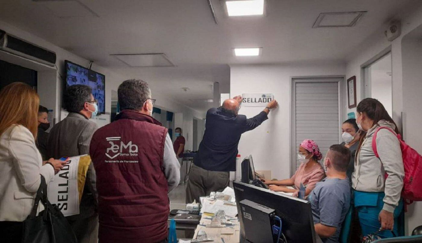 Cerraron urgencias de Ospedale en Manizales. Crédito: Territorial de Salud de Caldas.