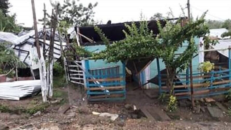 Una menor herida y cerca de 500 casas destechadas dejó vendaval en Córdoba. Foto: Cortesía