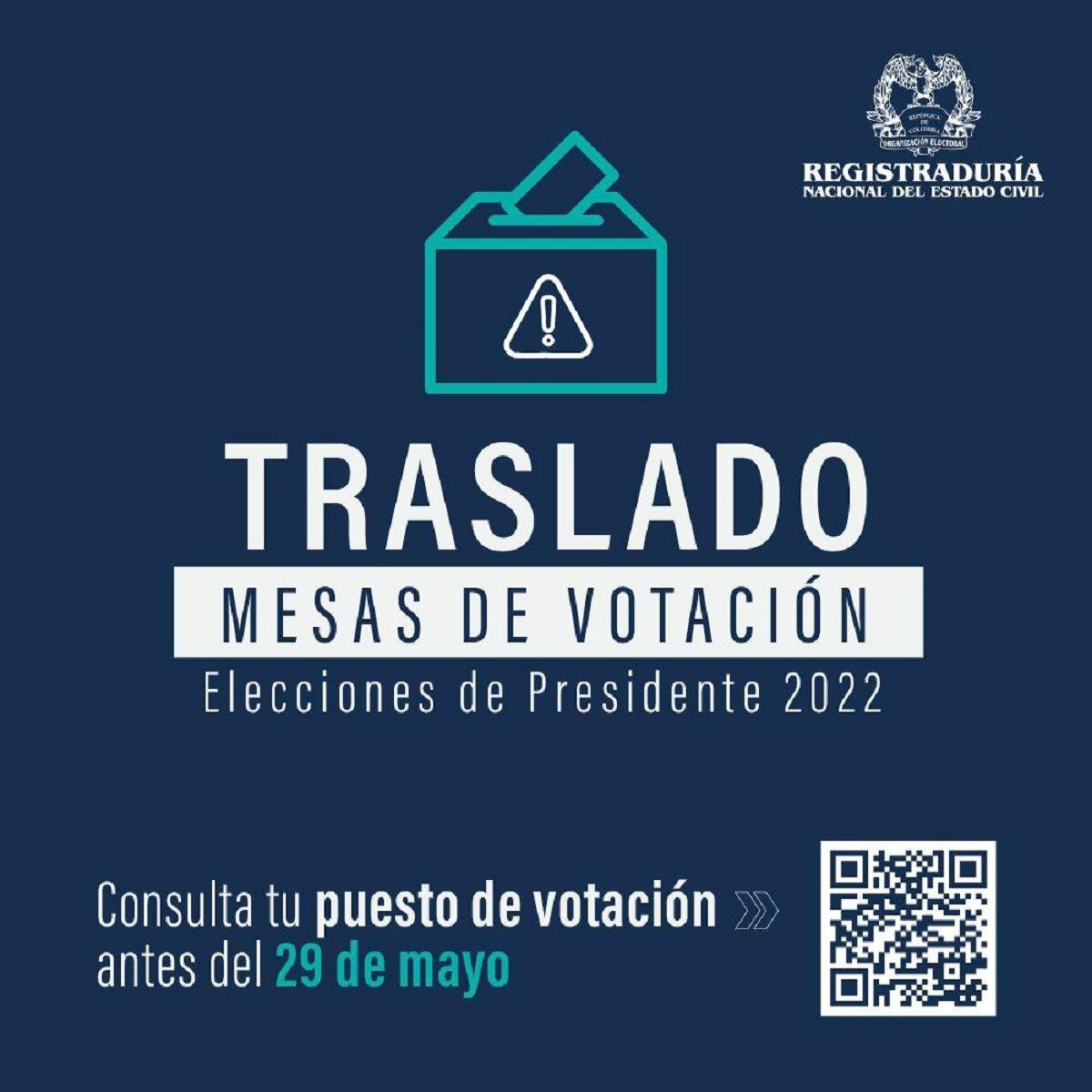Trasladan mesas de votación en Manizales. Crédito: Alcaldía de Manizales.