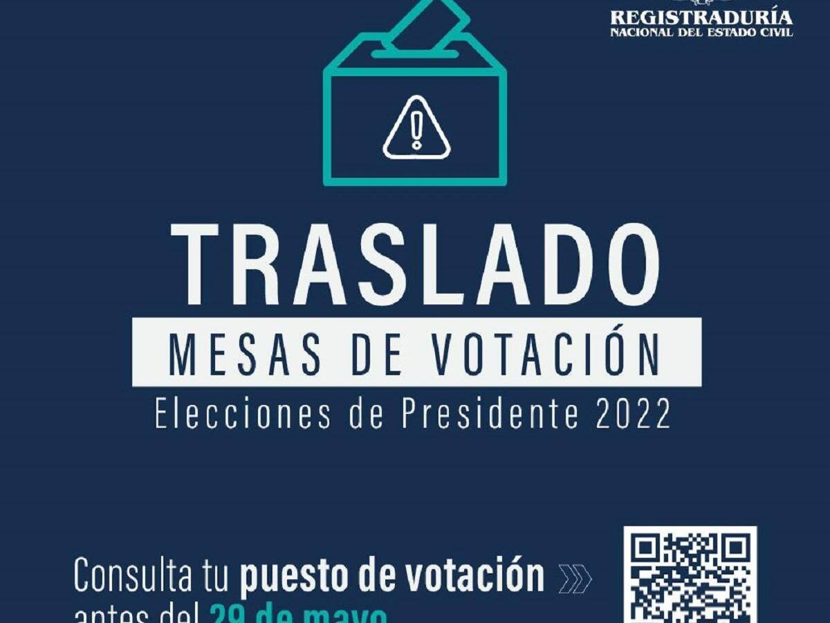 Trasladaron siete mesas de votación en la zona urbana de Manizales