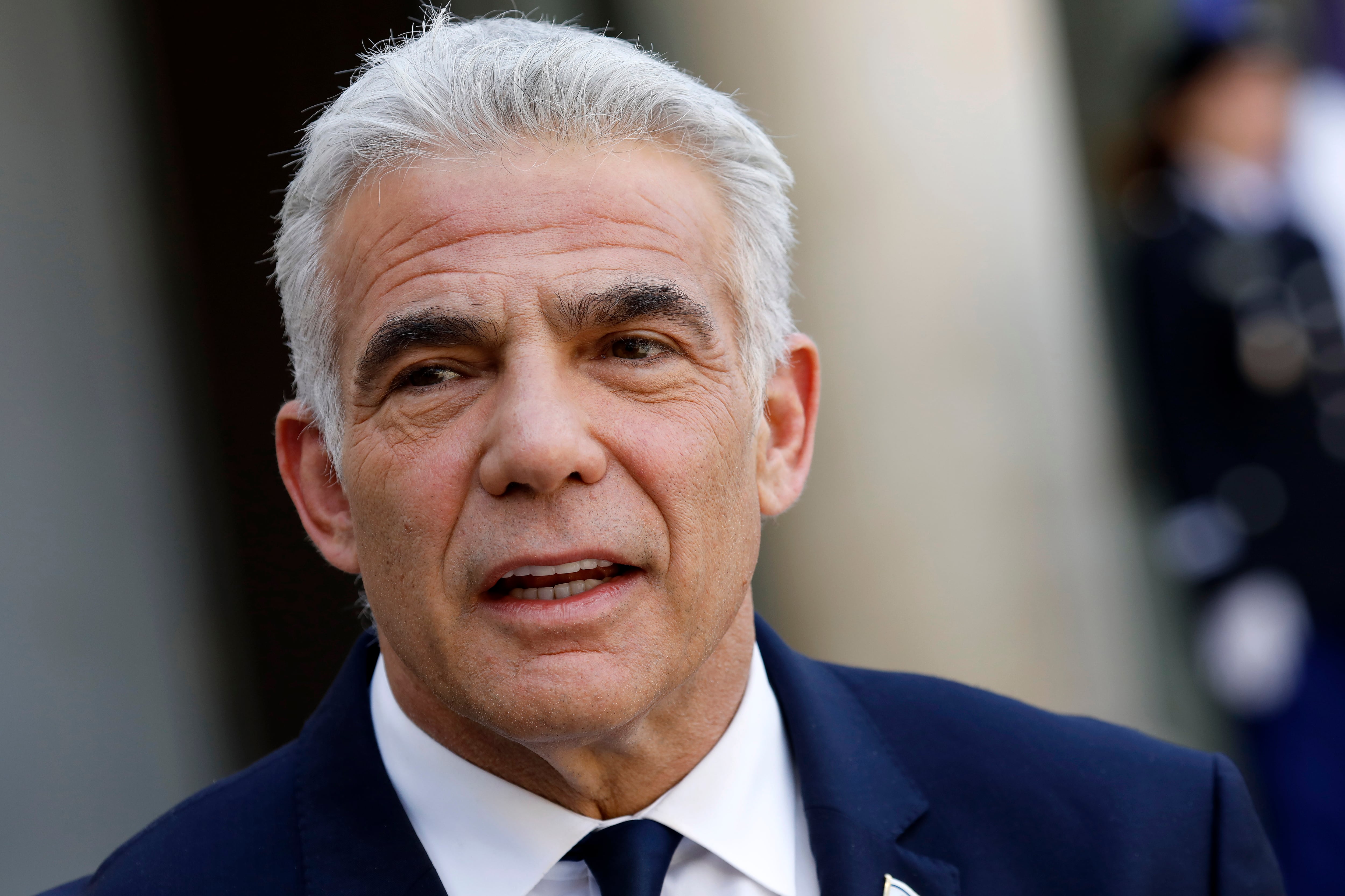 El primer ministro en funciones israelí, Yair Lapid, durante su visita oficial a Francia a inicios de julio de 2022. (Photo by Antoine Gyori/Corbis via Getty Images)