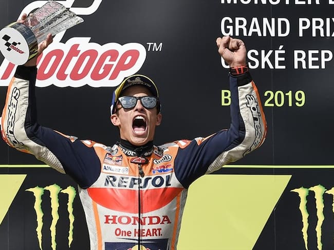 Márquez se consolida en el liderato con su triunfo en el MotoGP de República Checa. Foto: Agencia AFP