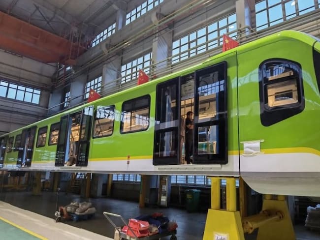 Vagón del Metro de Bogotá prototipo. Foto: Colprensa