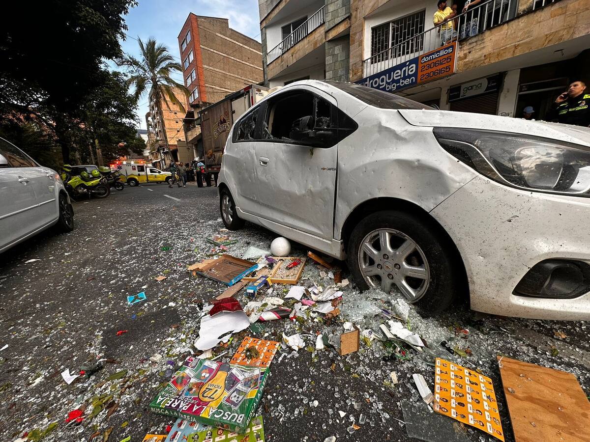 14 heridos por explosión de pipeta en Medellín