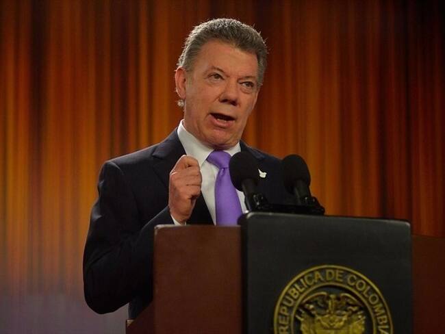 Juan Manuel Santos, presidente de la República. Foto: Colprensa