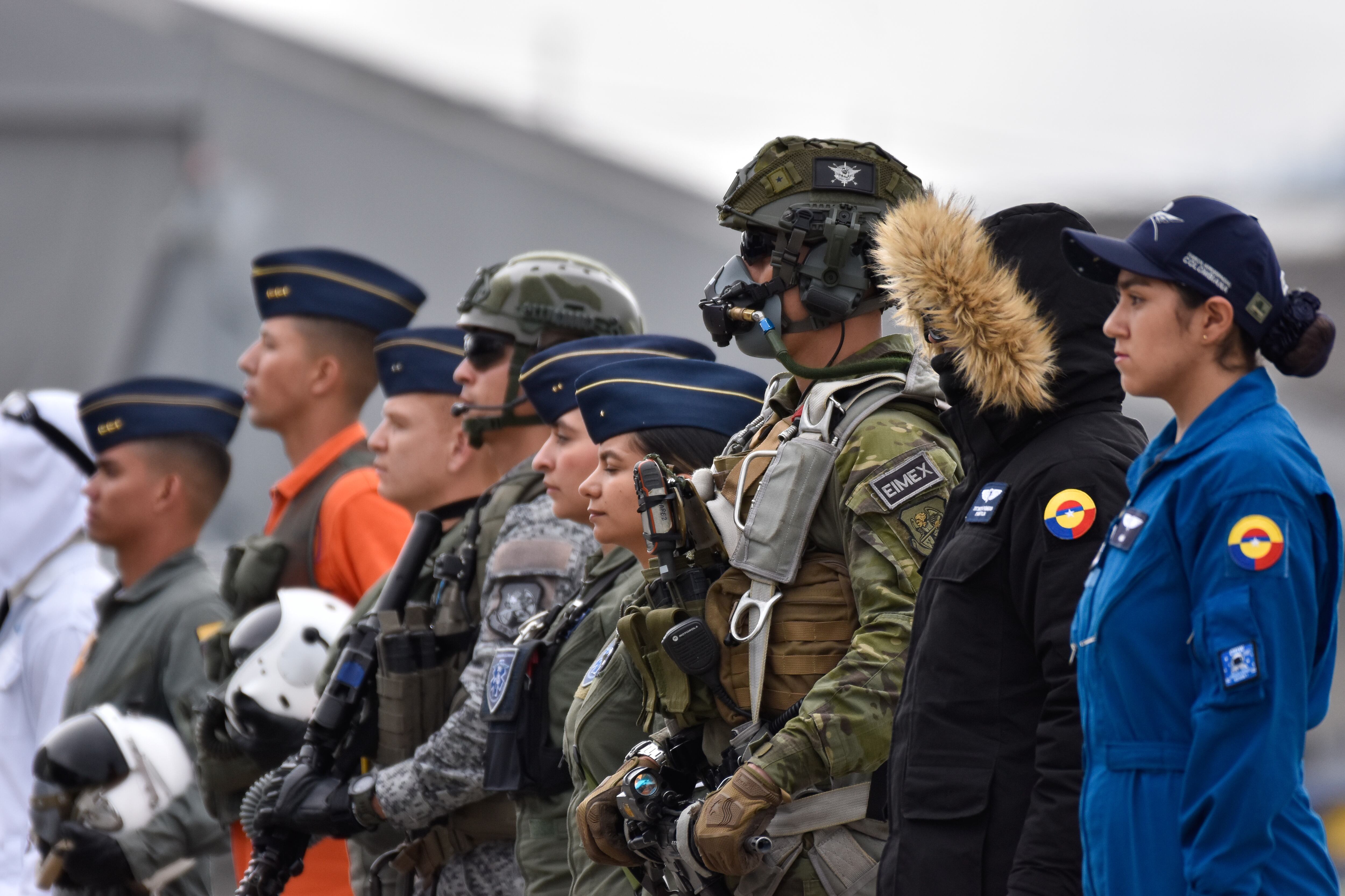 Bogotá. Noviembre 08 de 2024. Ceremonia conmemorativa del centésimo quinto aniversario de La Fuerza Aérea Colombiana. (Colprensa - Cristian Bayona).