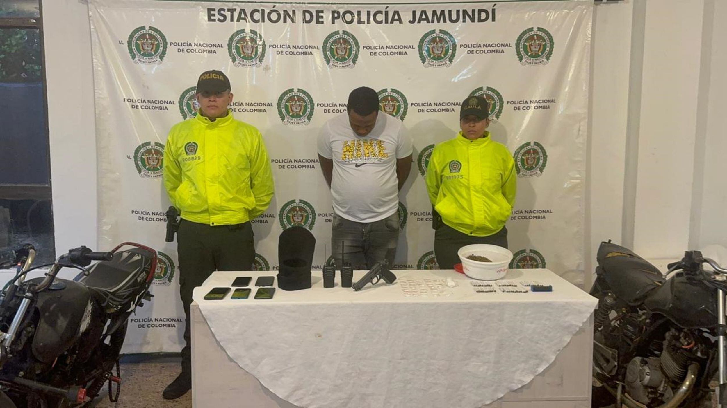 Alias "Goliat" fue enviado a prisión por orden de un juez. Foto: Policía. 