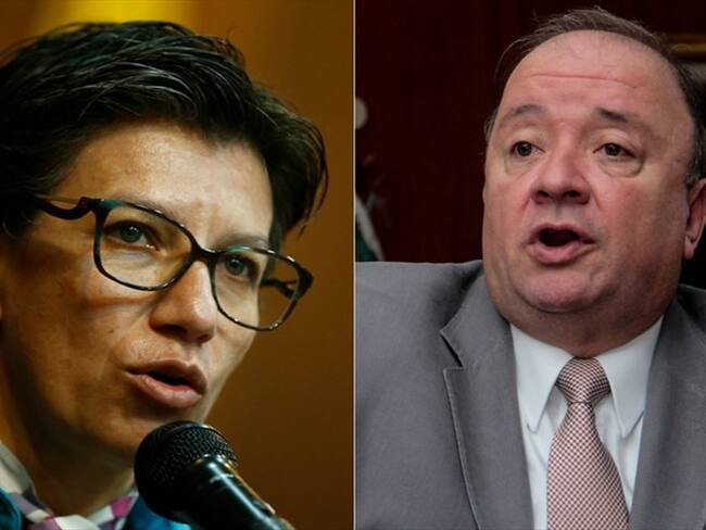 Claudia López y Luis Carlos Villegas se enfrentan por responsabilidad de mando en la Justicia Especial para la Paz. Foto: Colprensa - Diego Pineda
