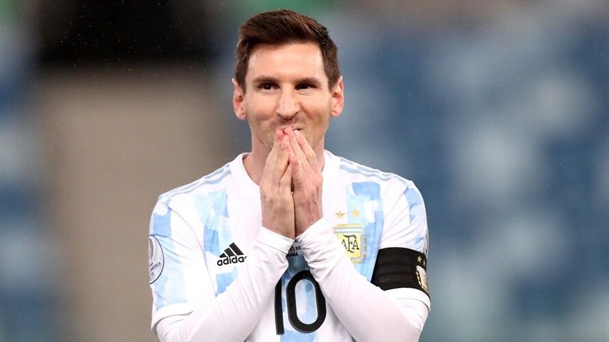 Lionel Messi con la Selección Argentina en la Copa América 2021. Foto: Buda Mendes/Getty Images