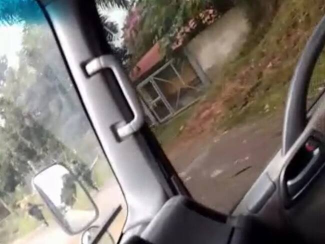 Se trata de dos vehículos de placas GSR 229 y KVX953. Crédito: Red de Apoyo Cauca.