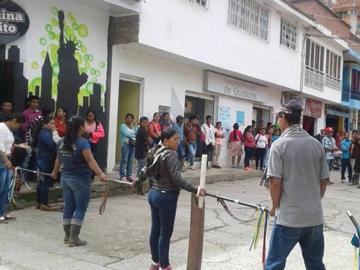 Cauca: comunidades de Páez protestaron por servicio de energía