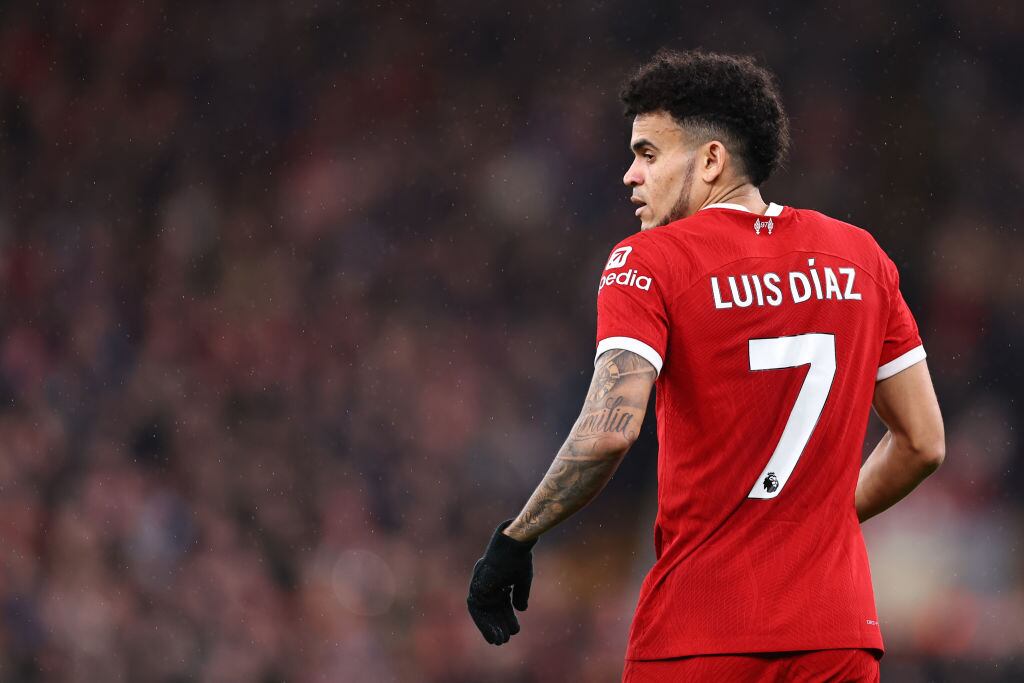 Luis Díaz, jugador del Liverpool. Foto: Getty Images