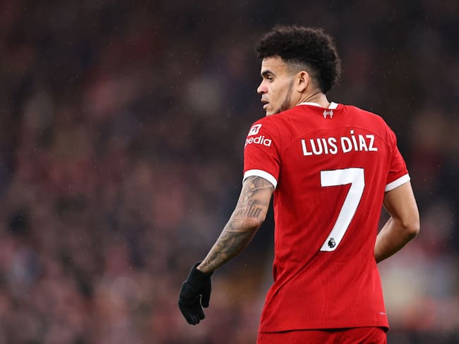 Luis Díaz, jugador del Liverpool. Foto: Getty Images