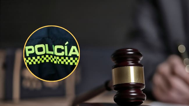 Decisión judicial y un uniforme de la Policía(Fotos vía Getty Images)