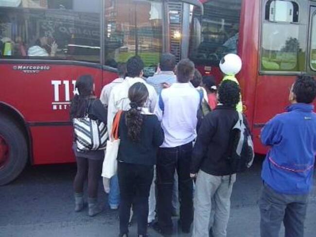 Afectación del Sistema de TransMilenio: Foto: Cortesía