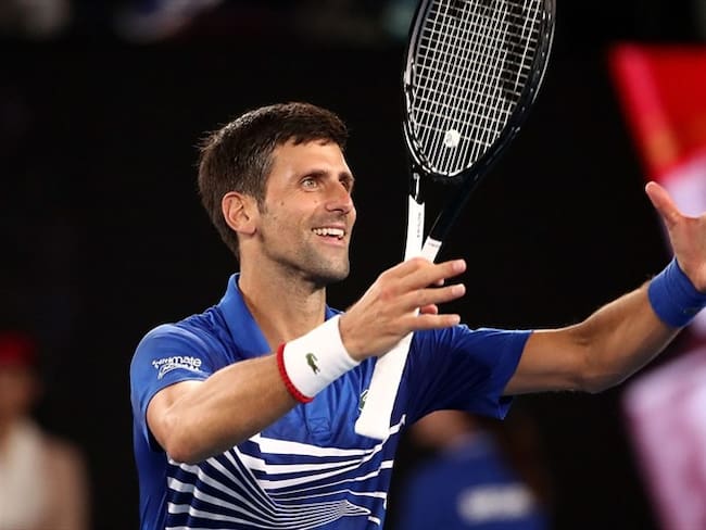El serbio Novak Djokovic dio un paso más en su búsqueda del récord de siete títulos en el Abierto de Australia. Foto: Getty Images