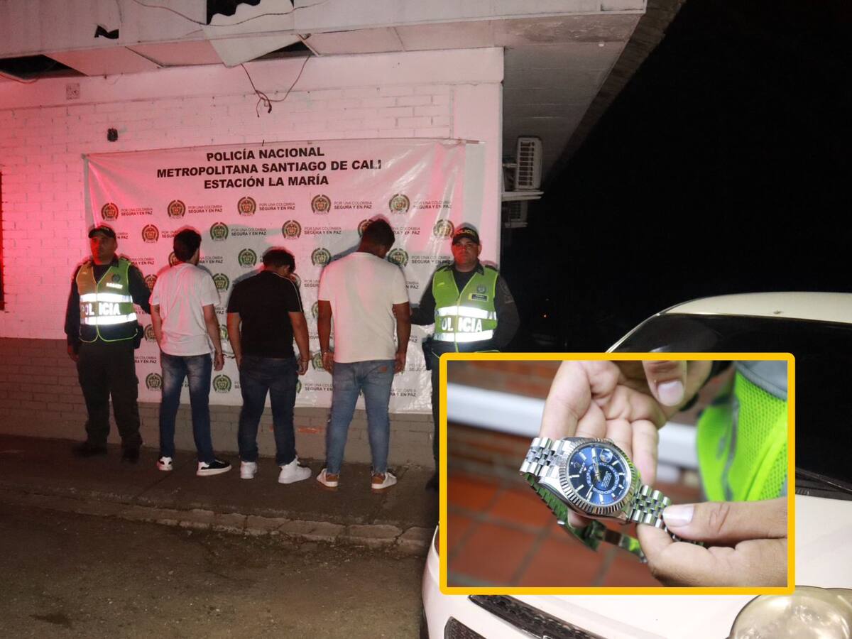 Capturan en Cali a presuntos integrantes de banda dedicada al robo de relojes Rolex